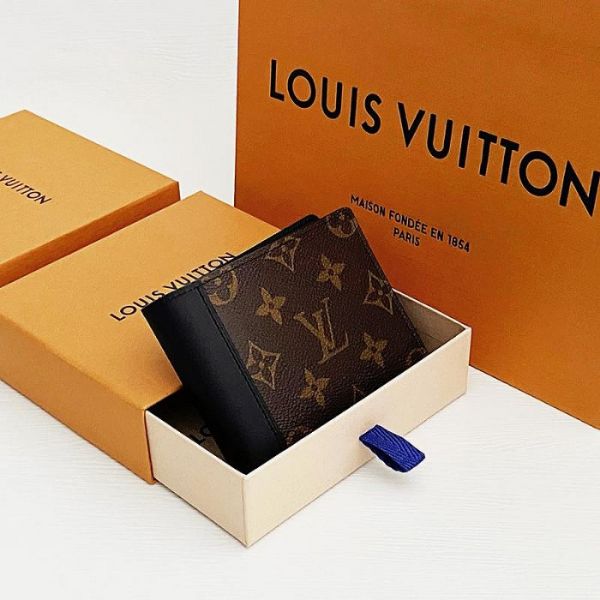 圖片 美國百分百【全新真品】Louis Vuitton 短夾 長夾 專櫃精品 LV 錢包 LOGO印花 咖啡 CW43