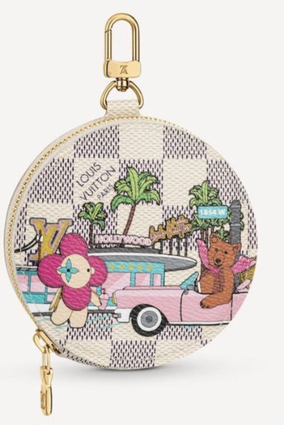 圖片 LV N60493  聖誕節限定款 圓形零錢包 白格紋