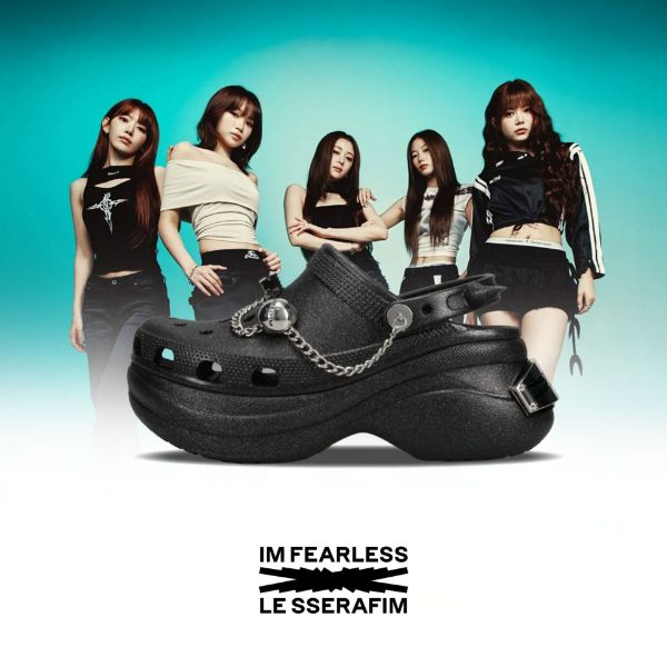 NICEDAY 代購 LE SSERAFIM x Crocs BAE CLOG Black 卡駱馳 聯名 洞洞鞋 金采源 櫻花 212454-9DO