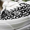NICEDAY 代購 CDG x Vans OTW Authentic 44 Black 黑白 滿版Logo 復古 白 黑 VN000EEUUY6