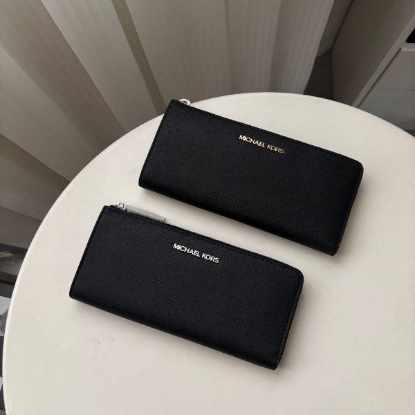 圖片 Michael Kors MK 防刮皮革L型拉鏈長夾