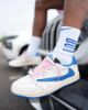 Travis Scott x Fragment Design x Nike Air Jordan 1 Low OG SP Sail Military Blue DM7866104