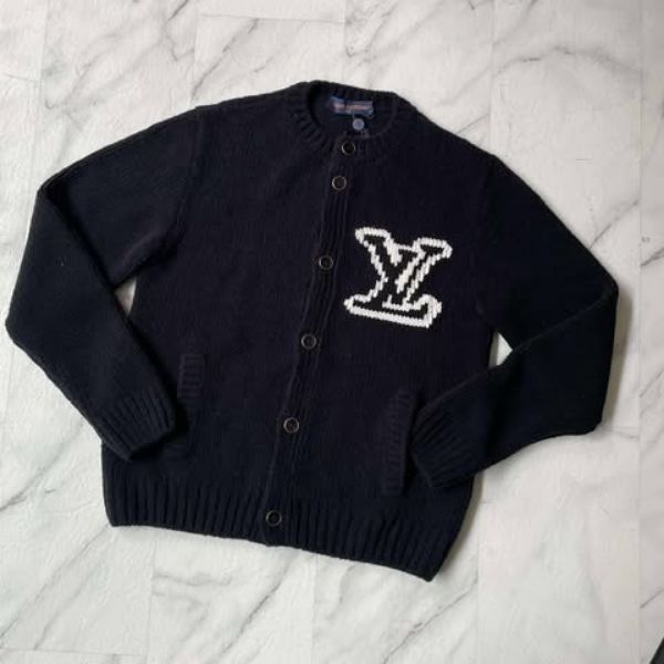 圖片 Lv 黑色針織開衫外套