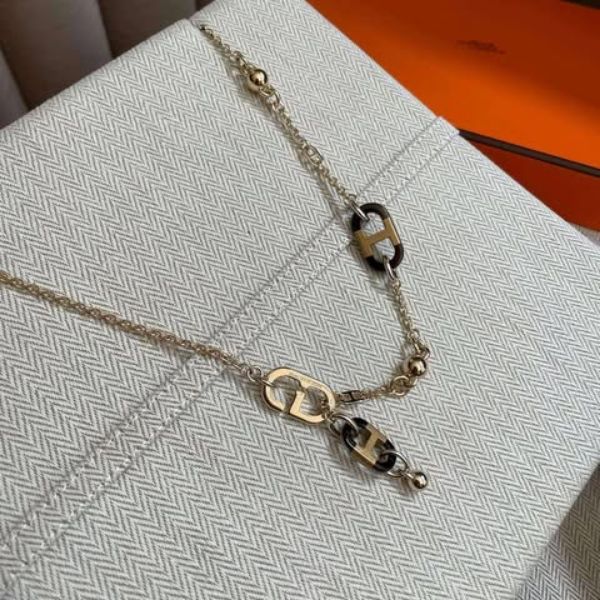 圖片 Hermes sur Mer 牛角Y字項鍊