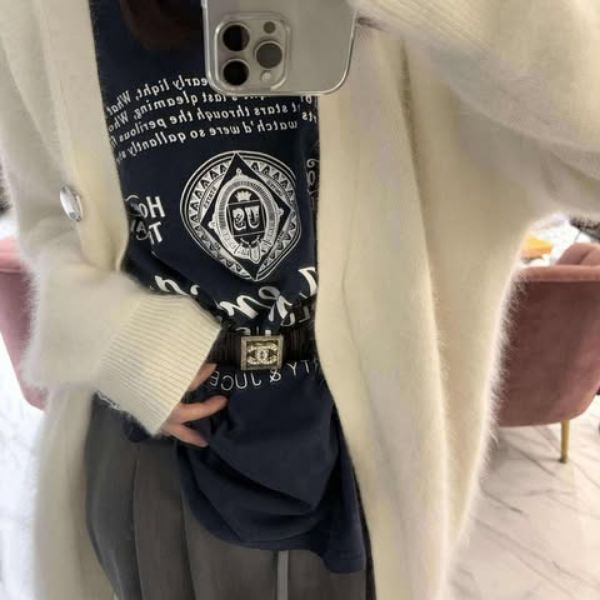 圖片 23p 黑金方塊水鑽鬆緊腰帶