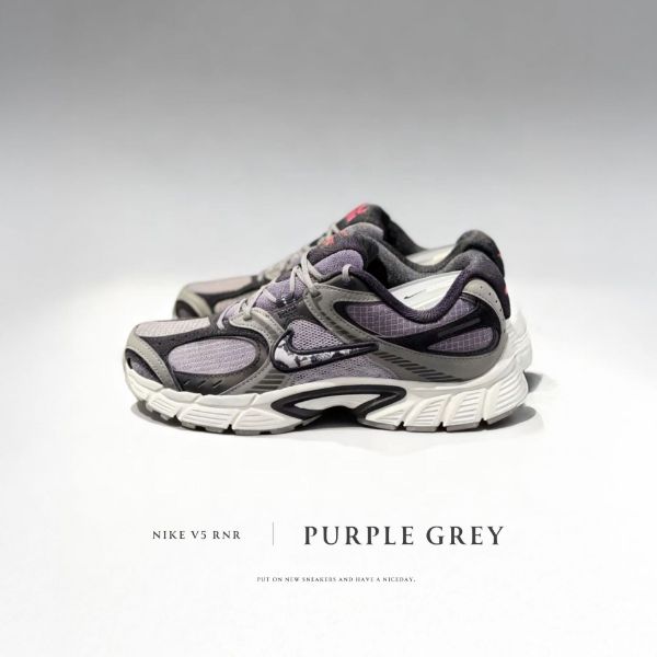NICEDAY 代購 Nike V5 RNR SE 紫灰 灰紫 灰 深灰 鐵灰 復古 斑紋 男鞋 IM6769-068