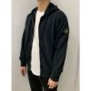 圖片 Stone island 石頭島 經典手臂小logo設計 黑色 連帽外套