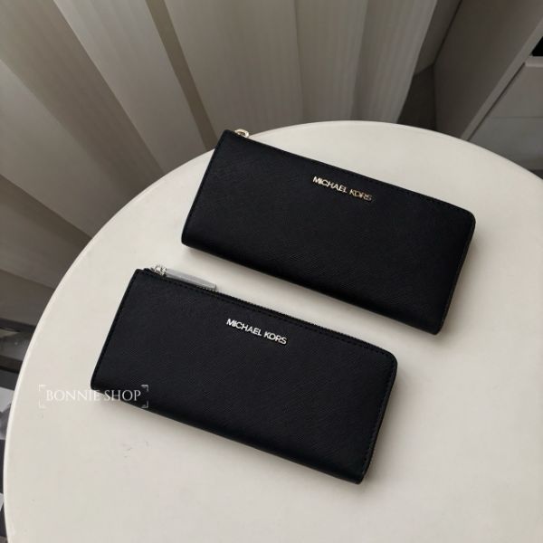 圖片 Michael Kors MK 防刮皮革L型拉鏈長夾