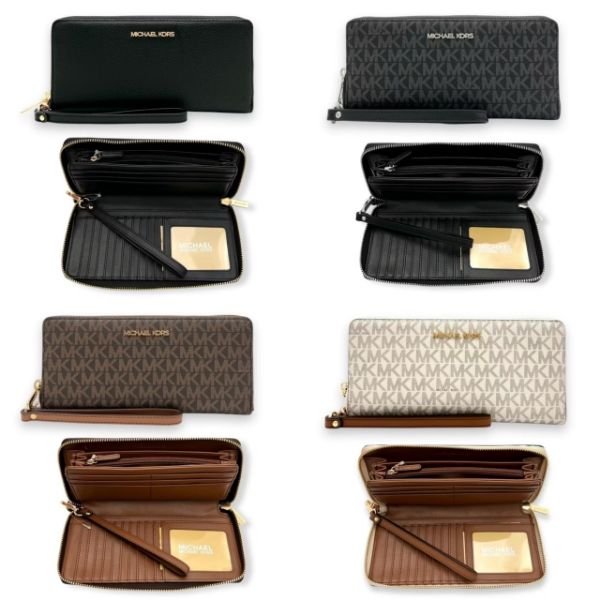 圖片 Michael Kors MK可拆式掛帶全展開拉鏈長夾