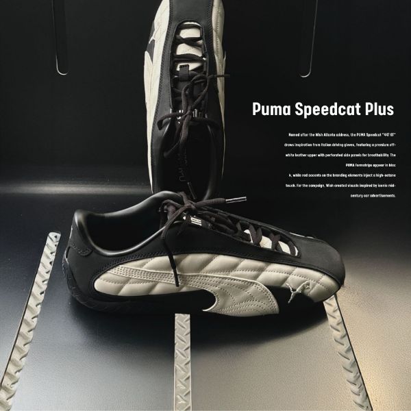 NICEDAY 代購 Puma Speedcat Plus 黑白 白黑 皮革 賽車鞋 太極 男女鞋 403429-03