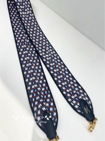 圖片 Hermes 編織肩帶 黑金配色 5cm寬 70碼