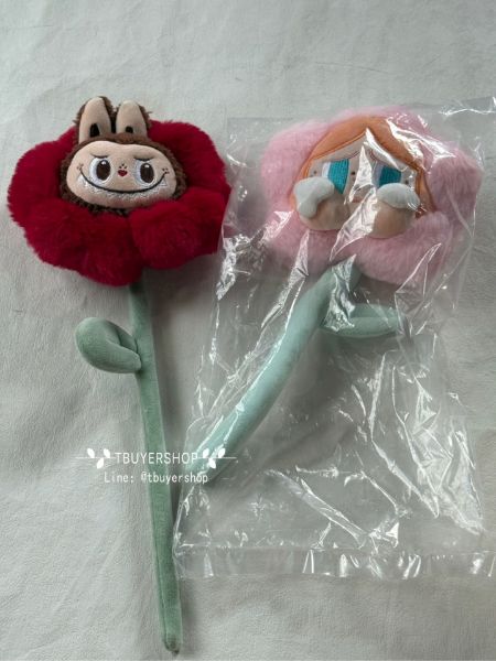 圖片 Popmart Labubu Crybaby 毛絨花朵（一組2隻）