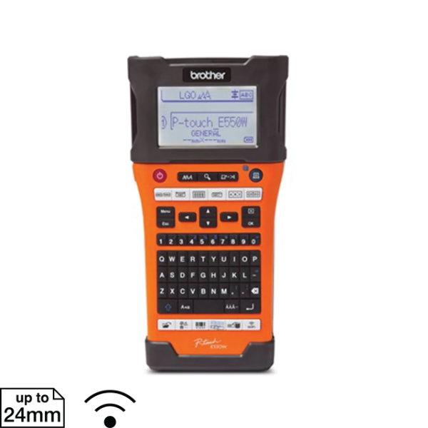 圖片 BROTHER PT-E550WVP 工業用手持式無線標籤機(網路配線/工業廠務/智慧宅/AI/商用大印量客製化)