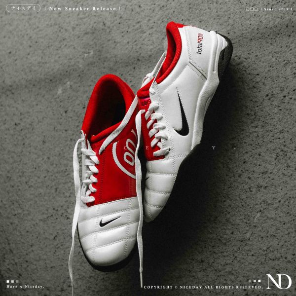 NICEDAY 現貨 Nike Total 90 White Red 白紅 紅白 足球鞋 復古 HQ2851-100