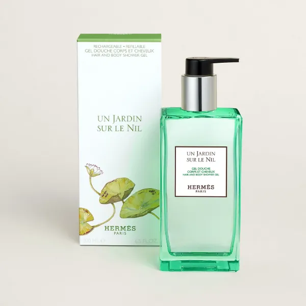 圖片 Hermès 愛馬仕香氛 尼羅河花園 二合一洗髮沐浴露 Un Jardin sur le Nil 200ML/可加購7.5迷你香 - 專櫃緞帶包裝