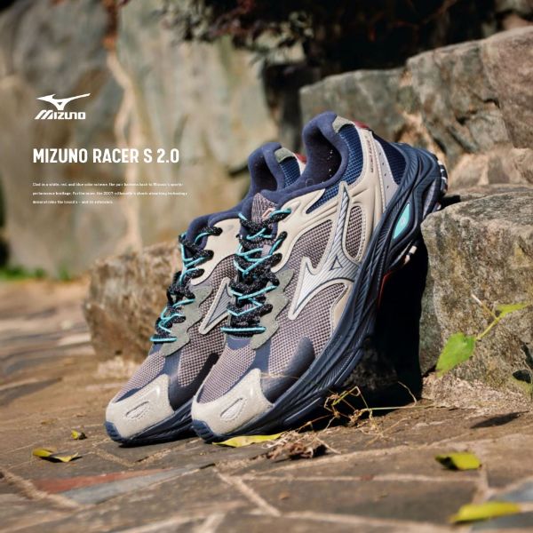 NICEDAY 代購 MIZUNO RACER S 2.0 山系 復古 機能 鋼鐵 灰綠 防潑水 D1GH263506