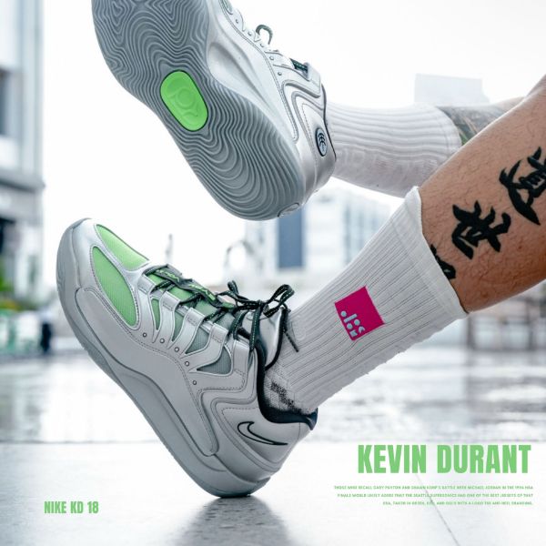 NICEDAY 代購 NIKE KD18 EYBL EP 杜蘭特 金屬 銀綠 氣墊 實戰 緩震 透氣 籃球鞋 IF2518-001
