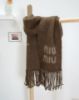 圖片 Miu Miu 羊毛流蘇圍巾-棕色(預購)
