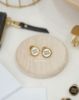 圖片 MIU MIU 圓形金屬字母耳環