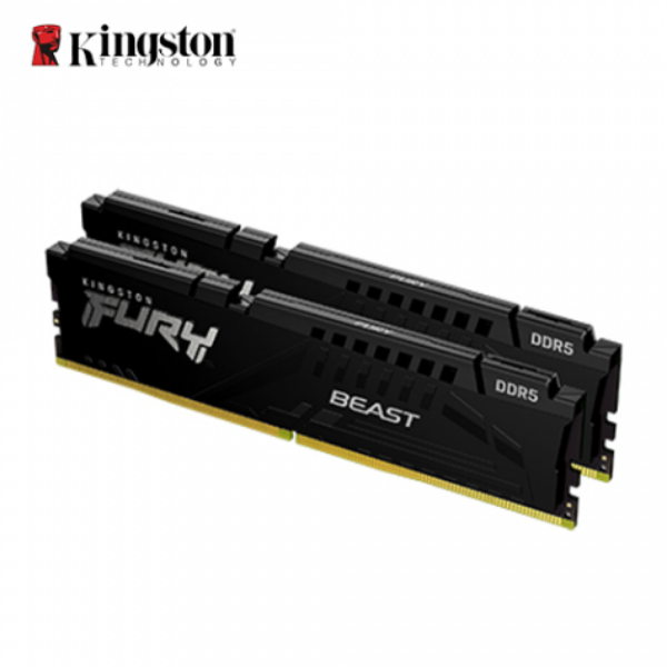 圖片 金士頓 單條16GB DDR5-6000(CL30) FURY Beast Black (獸獵者)【AI 雙模】