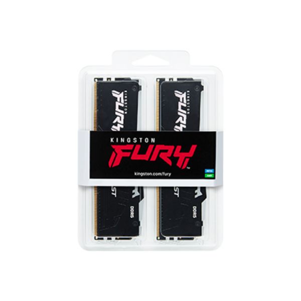圖片 金士頓 32GB(雙通16GB*2) DDR5-6000/CL30 FURY Beast RGB黑【AI 雙模】