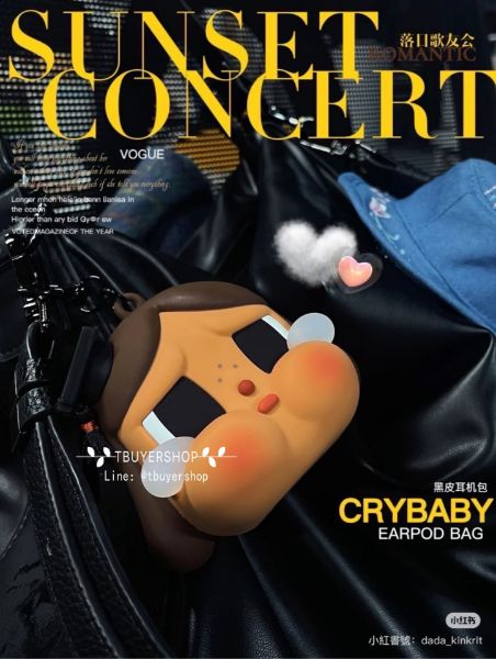 圖片 Pop mart crybaby 哭娃  掛件耳機包 零錢包