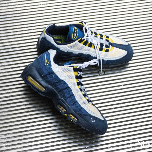 NICEDAY 代購 Eric Koston x Nike SB x Air Max 95 聯名 滑板 藍 白 黃 HQ8492-400