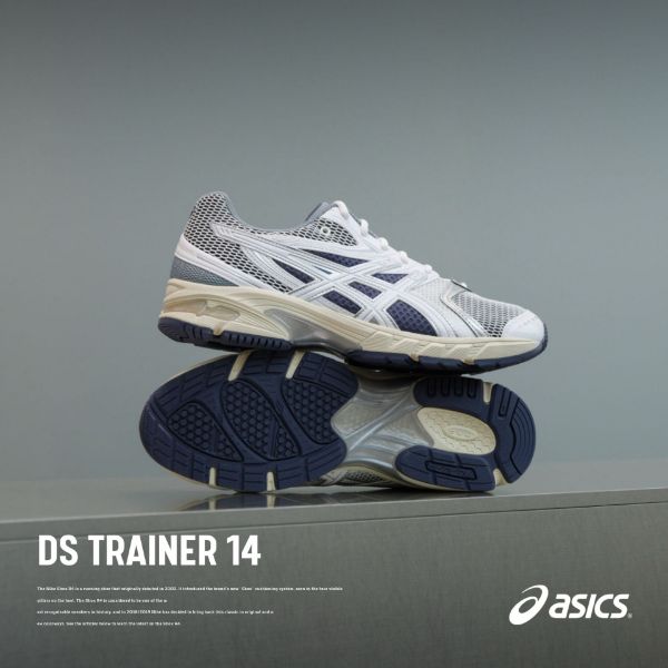 NICEDAY 代購 ASICS DS TRAINER 14 海軍藍 白 藍白 白藍 深藍 白灰 灰白 復古 運動 休閑 1203A607-100