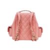 圖片 Chanel 展示品 Duma 粒紋小牛皮淡金釦後背包(AS4399-粉)
