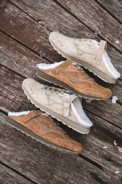 Mizuno LG 60S Slipper Brown Grey D1GH252503 D1GH252501	