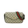 圖片 Gucci 展示品 Ophidia GG 帆布迷你翻蓋肩背/斜背包(764961-棕)
