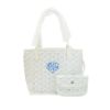 圖片 Goyard Anjou Mini 愛心印花logo雙面購物包-迷你(白)