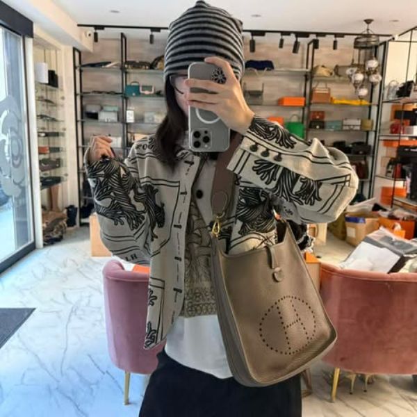 圖片 Hermes 大象灰金釦evelyn29