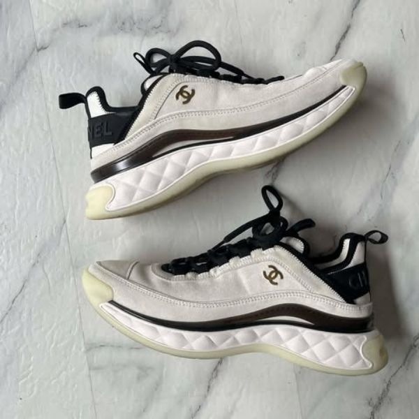 圖片 Chanel 黑白增高爆款球鞋