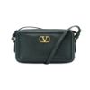 圖片 Valentino Garavani 金logo牛皮拉鍊斜背相機包(黑)