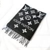 圖片 《現貨最低特價 》Louis Vuitton LV  Essential  100%羊毛圍巾 黑色