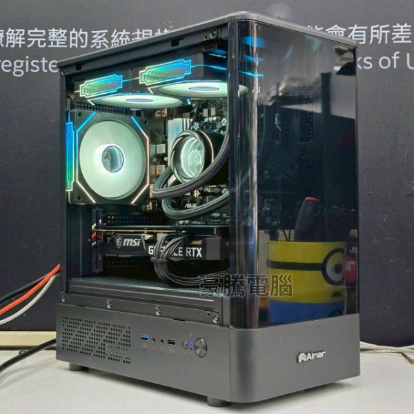 圖片 萌兔4號 AMD R5 7500F 獨顯 撼訊 RX9060XT 16G 游蕩者 電競主機 ARGB 水冷