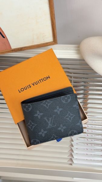 圖片 LV 黑老花 男士 對開短夾