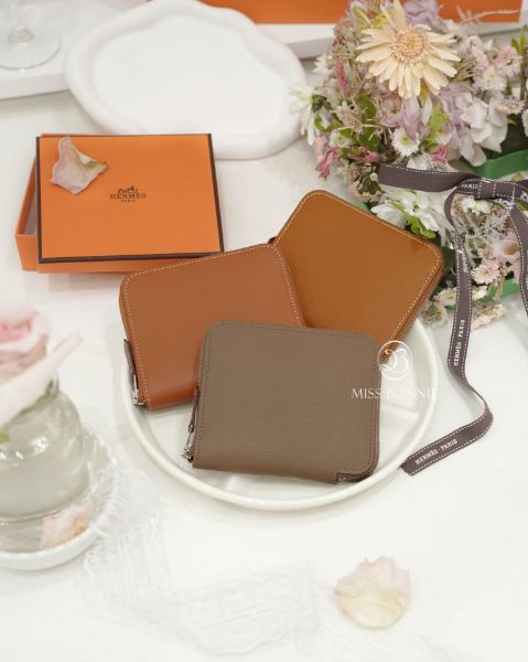 圖片 HERMES 絲巾拉鍊短夾