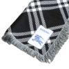 圖片 Burberry 寬版格紋羊毛絲質圍巾(8110162-黑白)