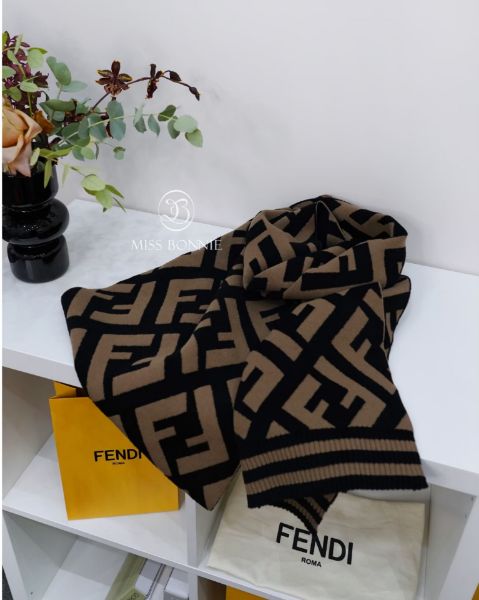 圖片 Fendi FF Scarf厚款雙面羊毛圍巾