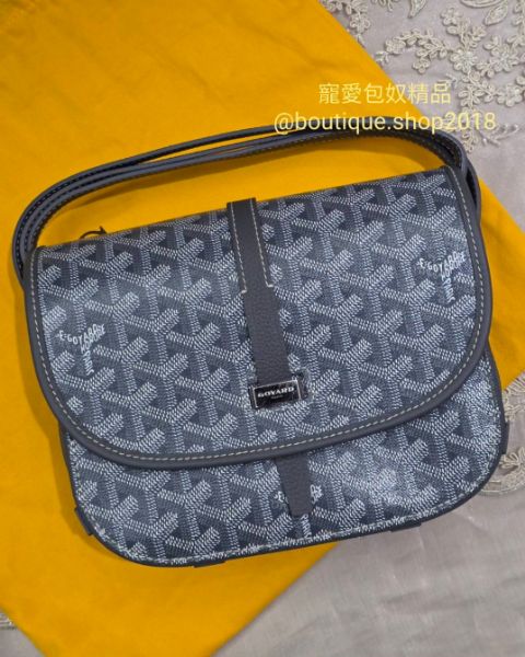 圖片 Goyard 灰色郵差包｜馬鞍斜背包