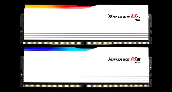 圖片 芝奇 RipjawsM5 RGB焰刃32GB(16G*2)D5-6000/CL36白(F5-6000J3636F16GX2-RM5RW)