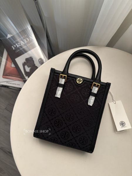 圖片 Tory Burch T monogram黑色提花琴譜包