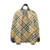 圖片 Burberry Vintage 格紋戰馬印花帆布拉鍊雙肩後背包(8091312-米)