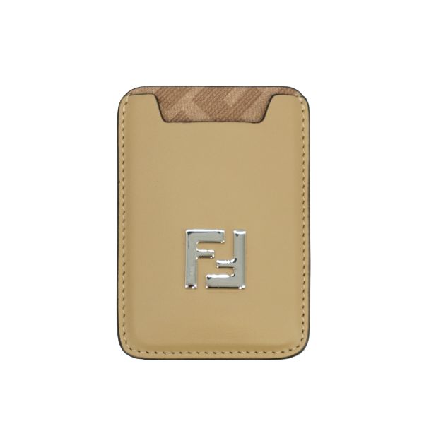 圖片 Fendi Squared FF logo MagSafe 磁吸手機卡片套(7M0364-米)