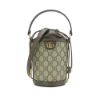 圖片 Gucci 展示品 Ophidia GG 帆布手提束口二用斜背包(760199-棕)