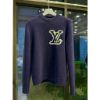 圖片 Louis Vuitton LV 經典前後Logo設計 深藍配色 爆款 羊毛 毛衣