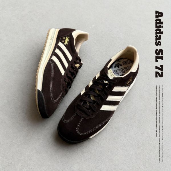 NICEDAY 代購 Adidas SL 72 Chocolate Brown 可可 深棕 棕 摩卡 復古 咖啡 KK3642