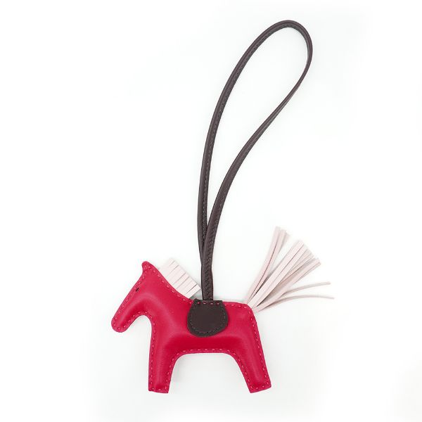 圖片 Hermes Rodeo PM 小馬吊飾(玫瑰紅/烏木/櫻花粉)